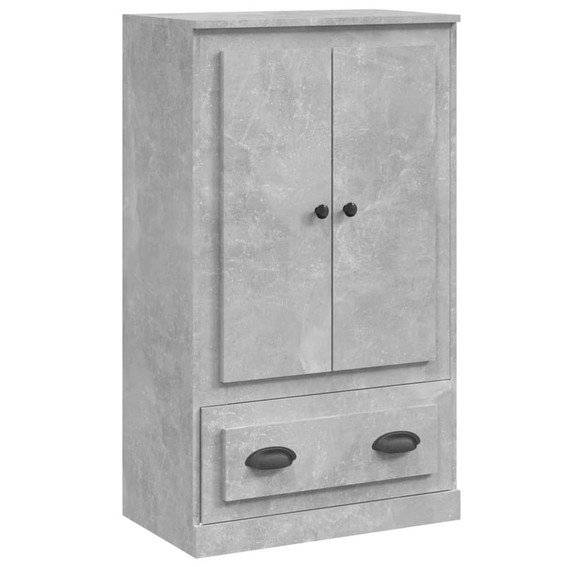 vidaXL betonszürke szerelt fa magasszekrény 60x35,5x103,5 cm