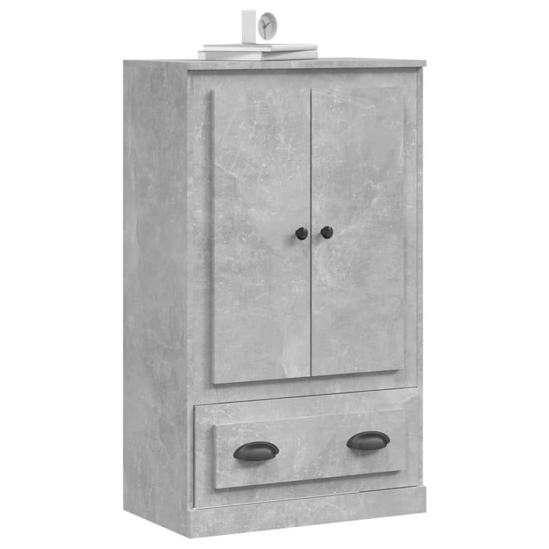 vidaXL betonszürke szerelt fa magasszekrény 60x35,5x103,5 cm