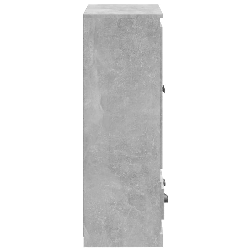 vidaXL betonszürke szerelt fa magasszekrény 60x35,5x103,5 cm