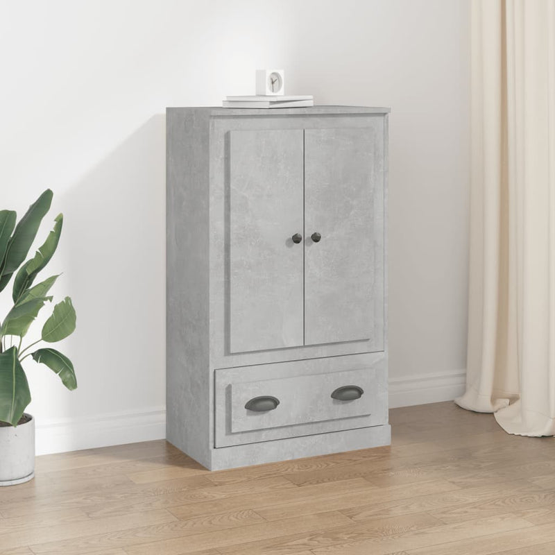 vidaXL betonszürke szerelt fa magasszekrény 60x35,5x103,5 cm