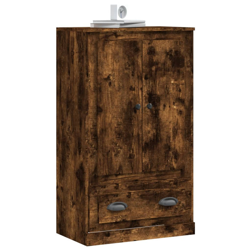 vidaXL füstös tölgy színű szerelt fa magasszekrény 60x35,5x103,5 cm