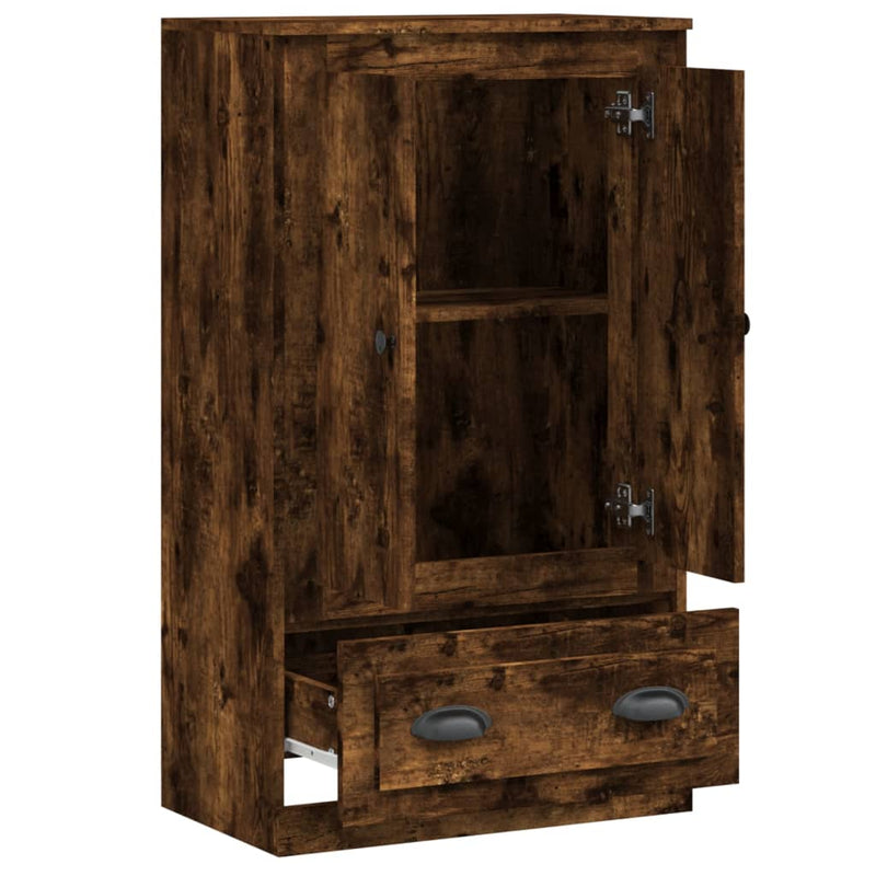 vidaXL füstös tölgy színű szerelt fa magasszekrény 60x35,5x103,5 cm