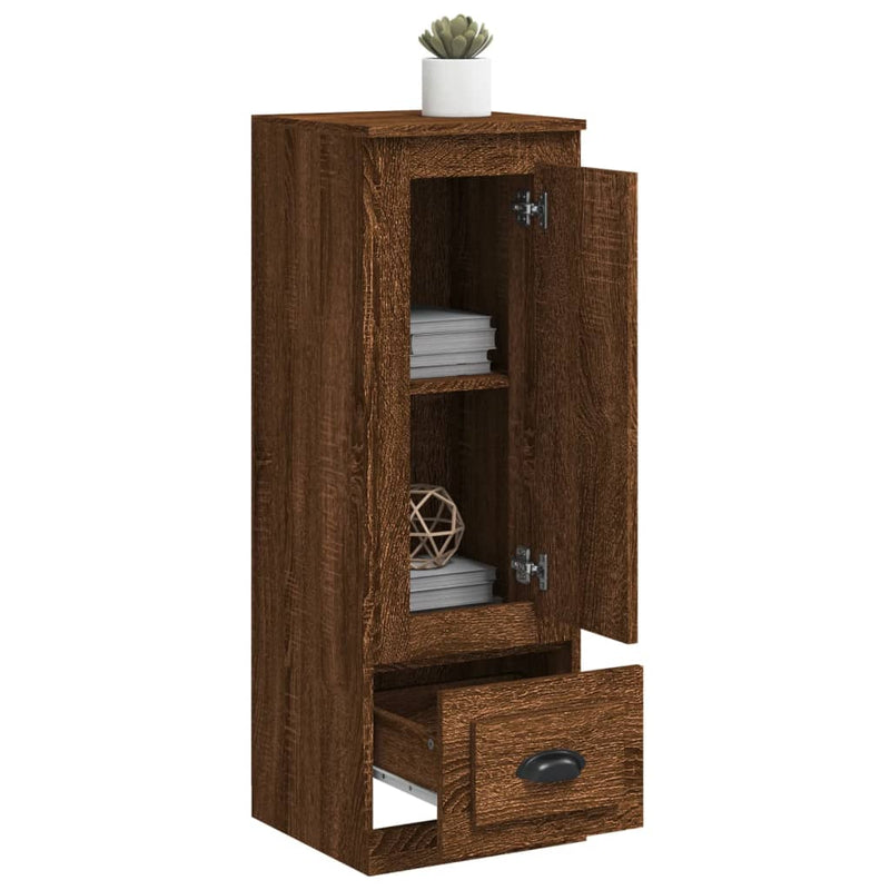 vidaXL barna tölgy színű szerelt fa magasszekrény 36x35,5x103,5 cm