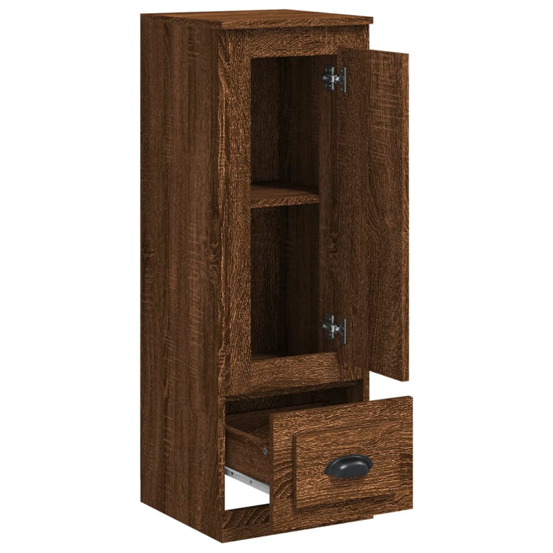 vidaXL barna tölgy színű szerelt fa magasszekrény 36x35,5x103,5 cm