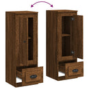 vidaXL barna tölgy színű szerelt fa magasszekrény 36x35,5x103,5 cm