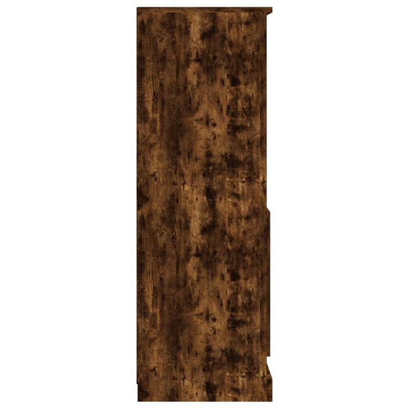 vidaXL füstös tölgy színű szerelt fa magasszekrény 60x35,5x103,5 cm