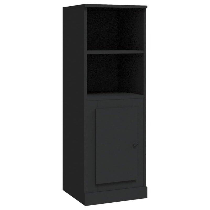 vidaXL fekete szerelt fa magasszekrény 36x35,5x103,5 cm