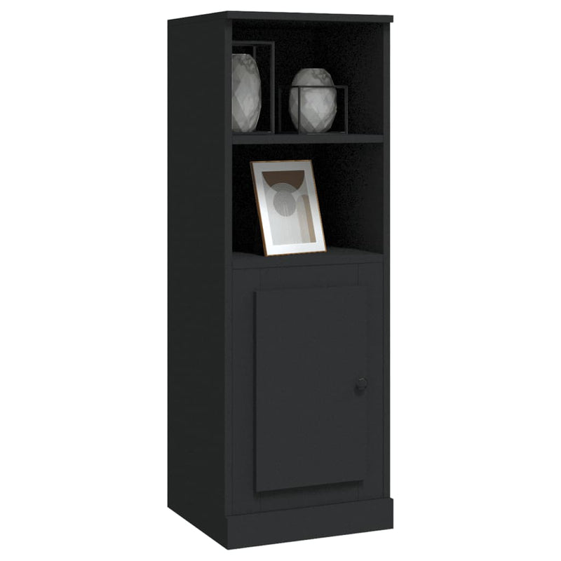 vidaXL fekete szerelt fa magasszekrény 36x35,5x103,5 cm