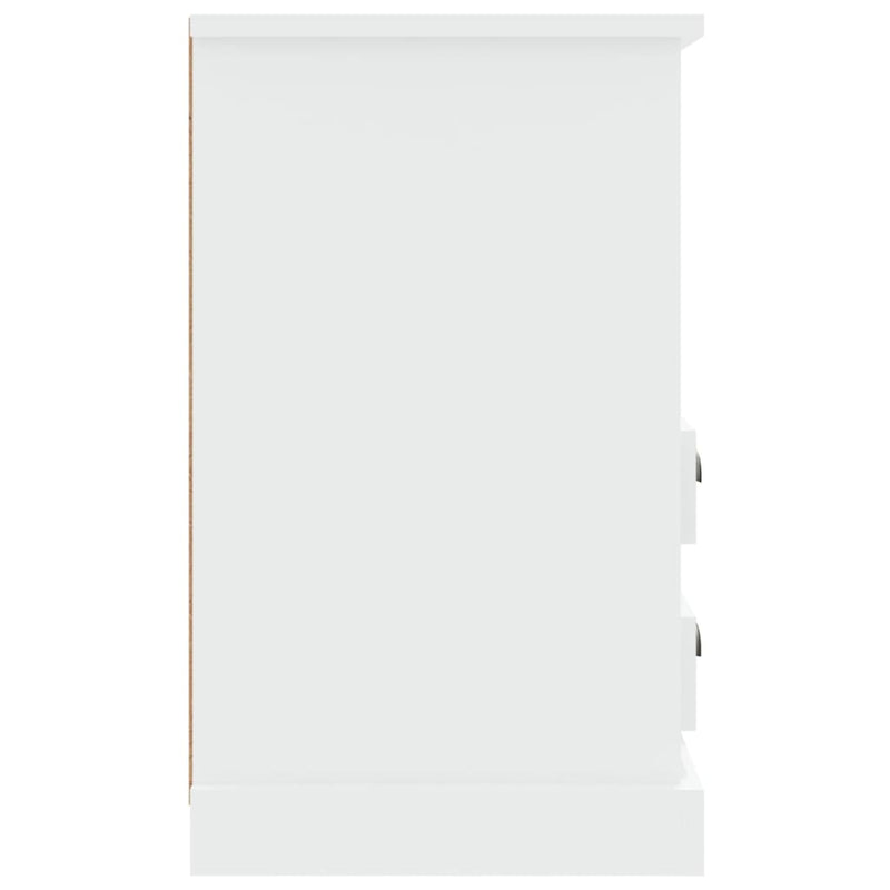 vidaXL 2 db magasfényű fehér éjjeliszekrény 43 x 36 x 60 cm