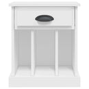 vidaXL fehér éjjeliszekrény 43x36x50 cm