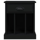 vidaXL 2 db fekete éjjeliszekrény 43x36x50 cm