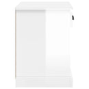 vidaXL 2 db magasfényű fehér éjjeliszekrény 43x36x50 cm