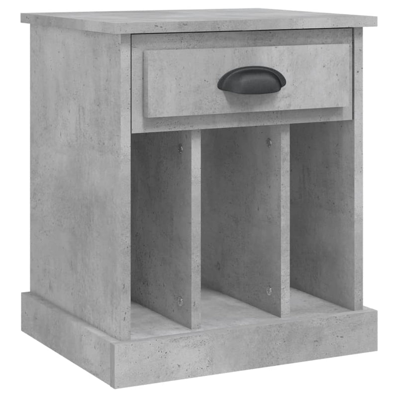 vidaXL betonszürke éjjeliszekrény 43x36x50 cm