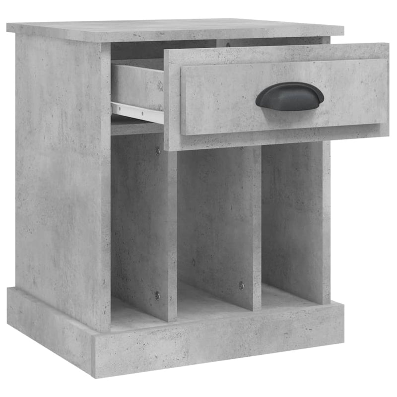 vidaXL betonszürke éjjeliszekrény 43x36x50 cm