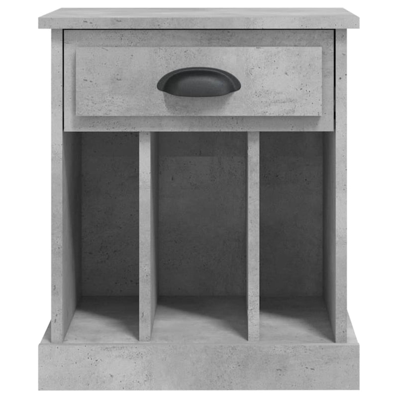 vidaXL betonszürke éjjeliszekrény 43x36x50 cm