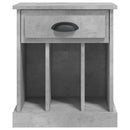 vidaXL 2 db betonszürke éjjeliszekrény 43x36x50 cm