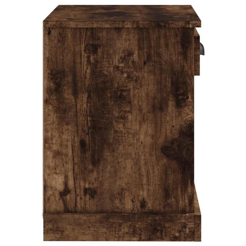 vidaXL 2 db füstös tölgy színű éjjeliszekrény 43x36x50 cm