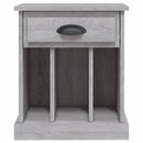 vidaXL 2 db szürke sonoma színű éjjeliszekrény 43x36x50 cm