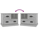 vidaXL betonszürke éjjeliszekrény 60x39x45 cm