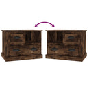 vidaXL füstös tölgy színű éjjeliszekrény 60x39x45 cm