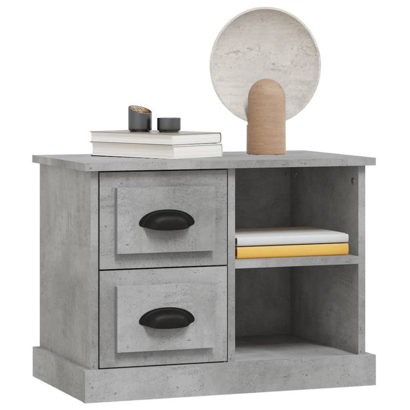 vidaXL betonszürke éjjeliszekrény 60x35,5x45 cm