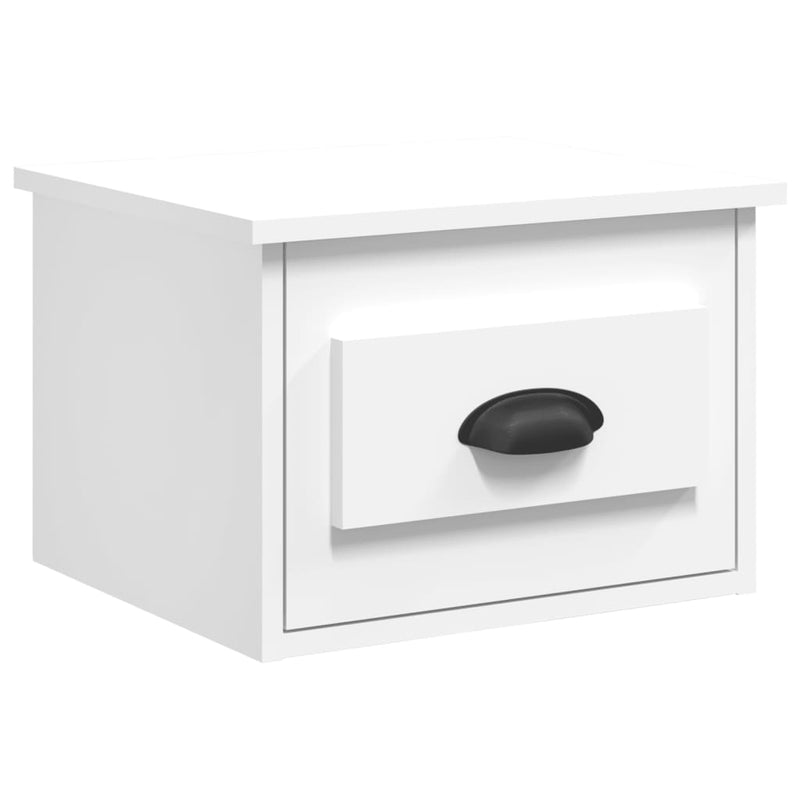 vidaXL 2 db fehér falra szerelhető éjjeliszekrény 41,5x36x28 cm