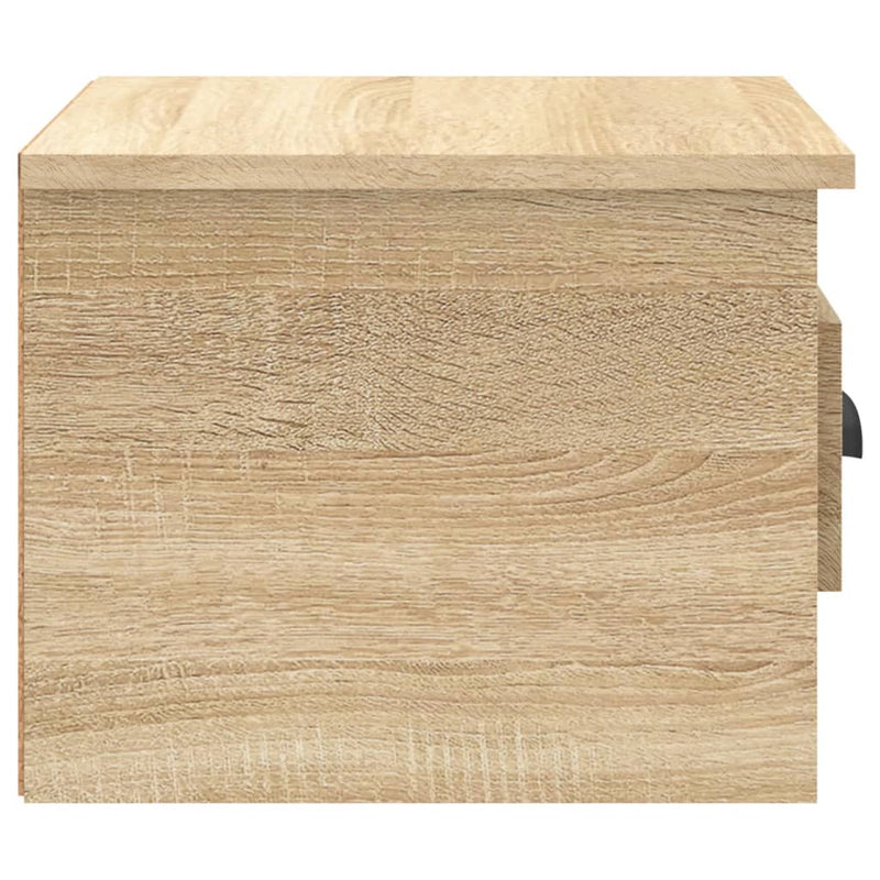 vidaXL 2 db sonoma tölgy falra szerelhető éjjeliszekrény 41,5x36x28 cm