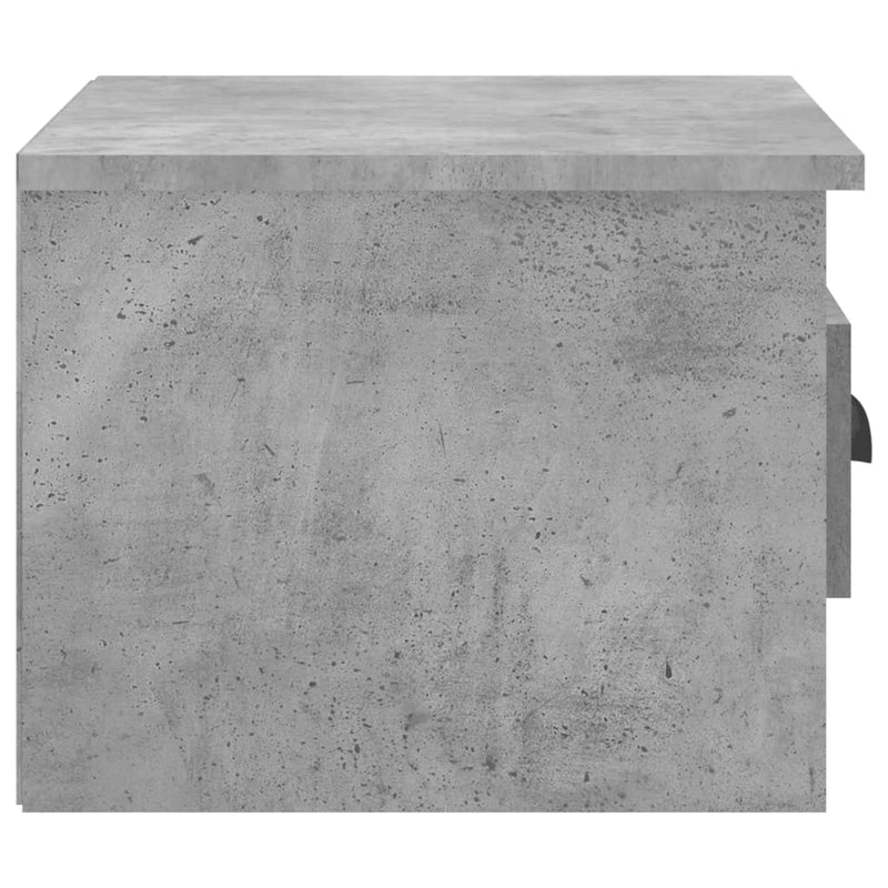 vidaXL betonszürke falra szerelhető éjjeliszekrény 41,5x36x28 cm