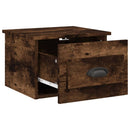 vidaXL 2db füstös tölgy színű fali éjjeliszekrény 41,5x36x28 cm