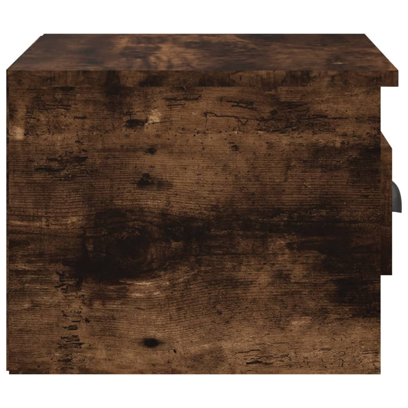 vidaXL 2db füstös tölgy színű fali éjjeliszekrény 41,5x36x28 cm