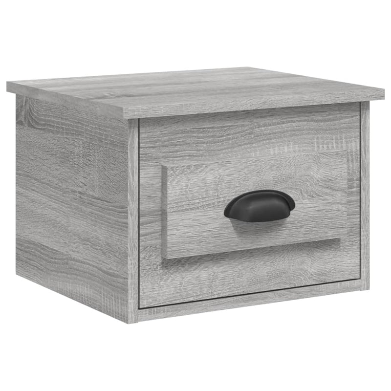 vidaXL szürke sonoma színű falra szerelhető éjjeliszekrény 41,5x36x28