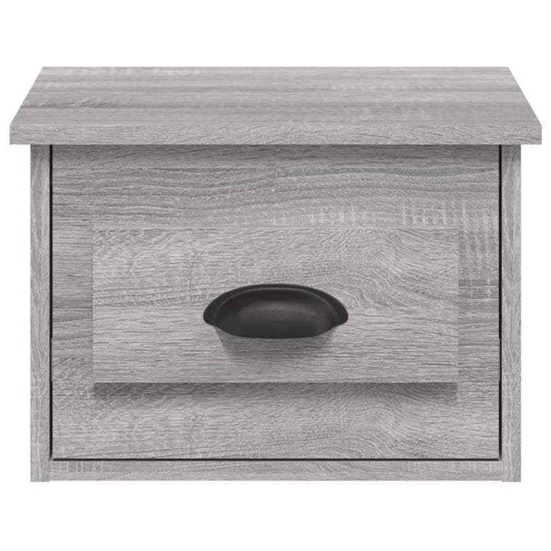 vidaXL szürke sonoma színű falra szerelhető éjjeliszekrény 41,5x36x28