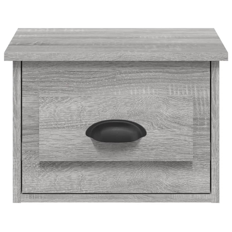 vidaXL 2 db szürke sonoma falra szerelhető éjjeliszekrény 41,5x36x28cm