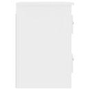 vidaXL fehér falra szerelhető éjjeliszekrény 41,5x36x53 cm