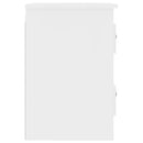 vidaXL 2 db magasfényű fehér fali éjjeliszekrény 41,5 x 36 x 53 cm