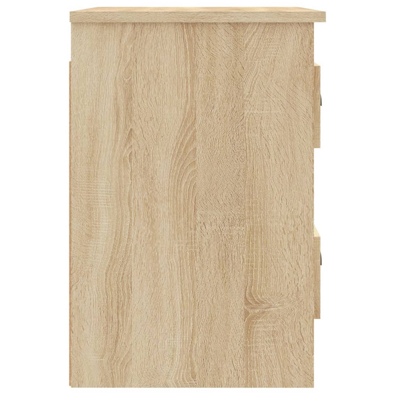 vidaXL 2 db sonoma tölgy falra szerelhető éjjeliszekrény 41,5x36x53 cm