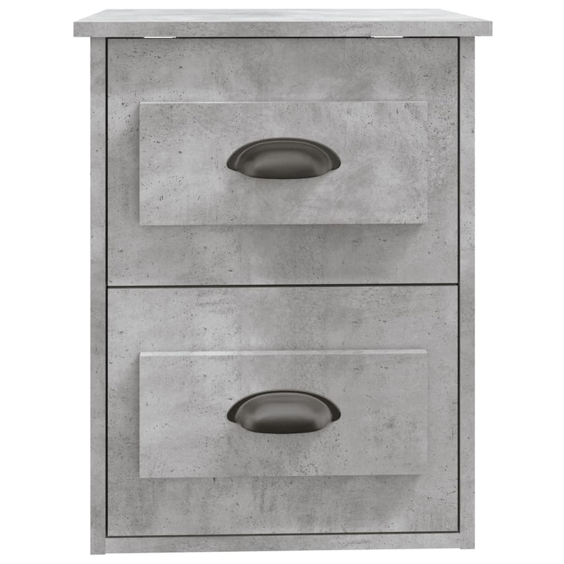 vidaXL betonszürke falra szerelhető éjjeliszekrény 41,5x36x53 cm