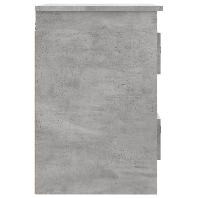 vidaXL betonszürke falra szerelhető éjjeliszekrény 41,5x36x53 cm
