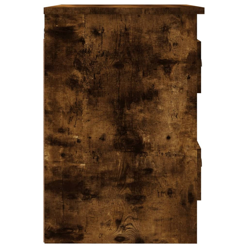 vidaXL 2db füstös tölgy színű fali éjjeliszekrény 41,5x36x53 cm