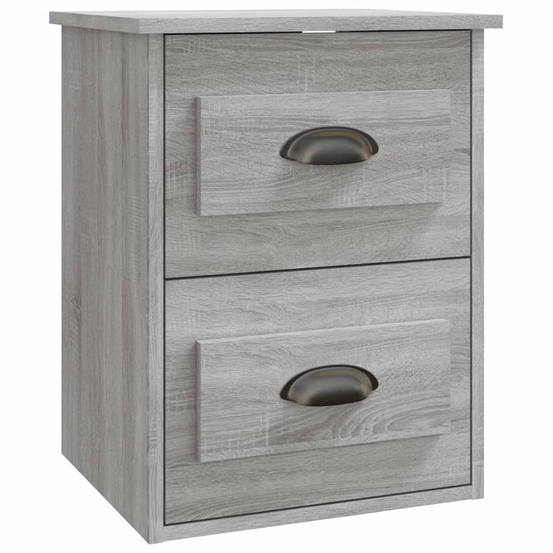 vidaXL szürke sonoma színű falra szerelhető éjjeliszekrény 41,5x36x53