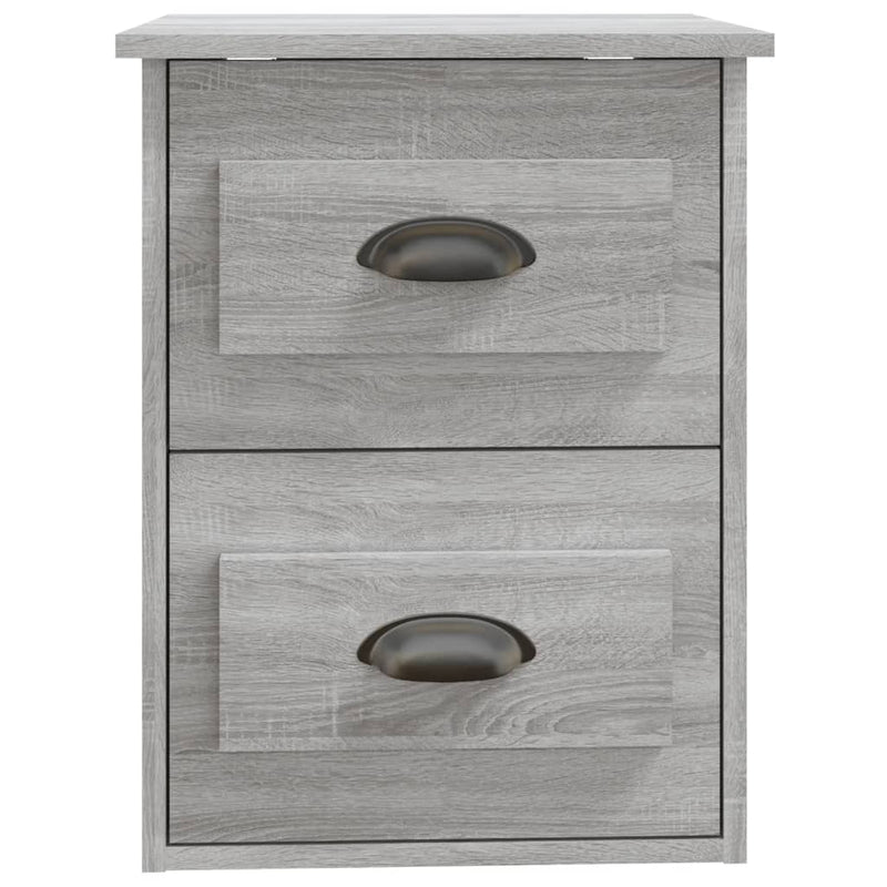 vidaXL szürke sonoma színű falra szerelhető éjjeliszekrény 41,5x36x53