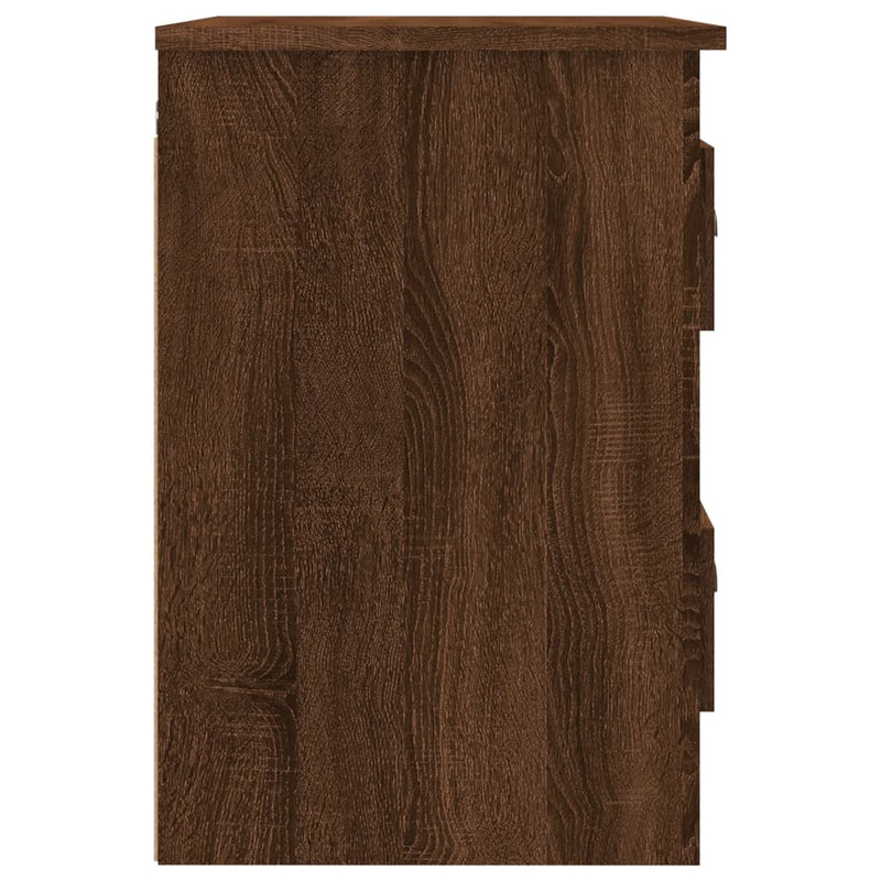 vidaXL 2db barna tölgyszínű falra szerelhető éjjeliszekrény 41,5x36x53