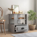 vidaXL betonszürke szerelt fa dohányzóasztal 50x50x60 cm