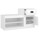 vidaXL fehér szerelt fa cipősszekrény 100x42x60 cm