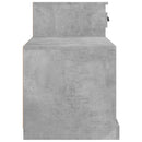 vidaXL betonszürke szerelt fa cipőszekrény 100 x 42 x 60 cm