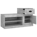 vidaXL betonszürke szerelt fa cipőszekrény 100 x 42 x 60 cm