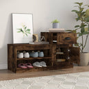 vidaXL füstös tölgy színű szerelt fa cipősszekrény 100x42x60 cm