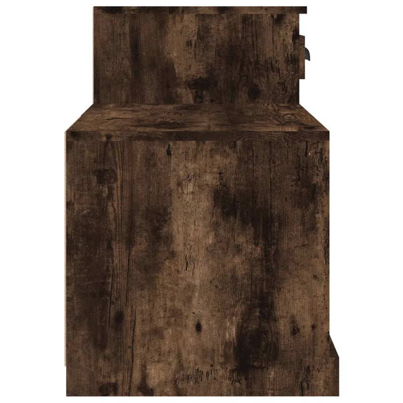 vidaXL füstös tölgy színű szerelt fa cipősszekrény 100x42x60 cm