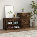 vidaXL füstös tölgy színű szerelt fa cipősszekrény 100x42x60 cm