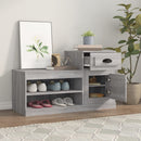 vidaXL szürke sonoma színű szerelt fa cipősszekrény 100x42x60 cm